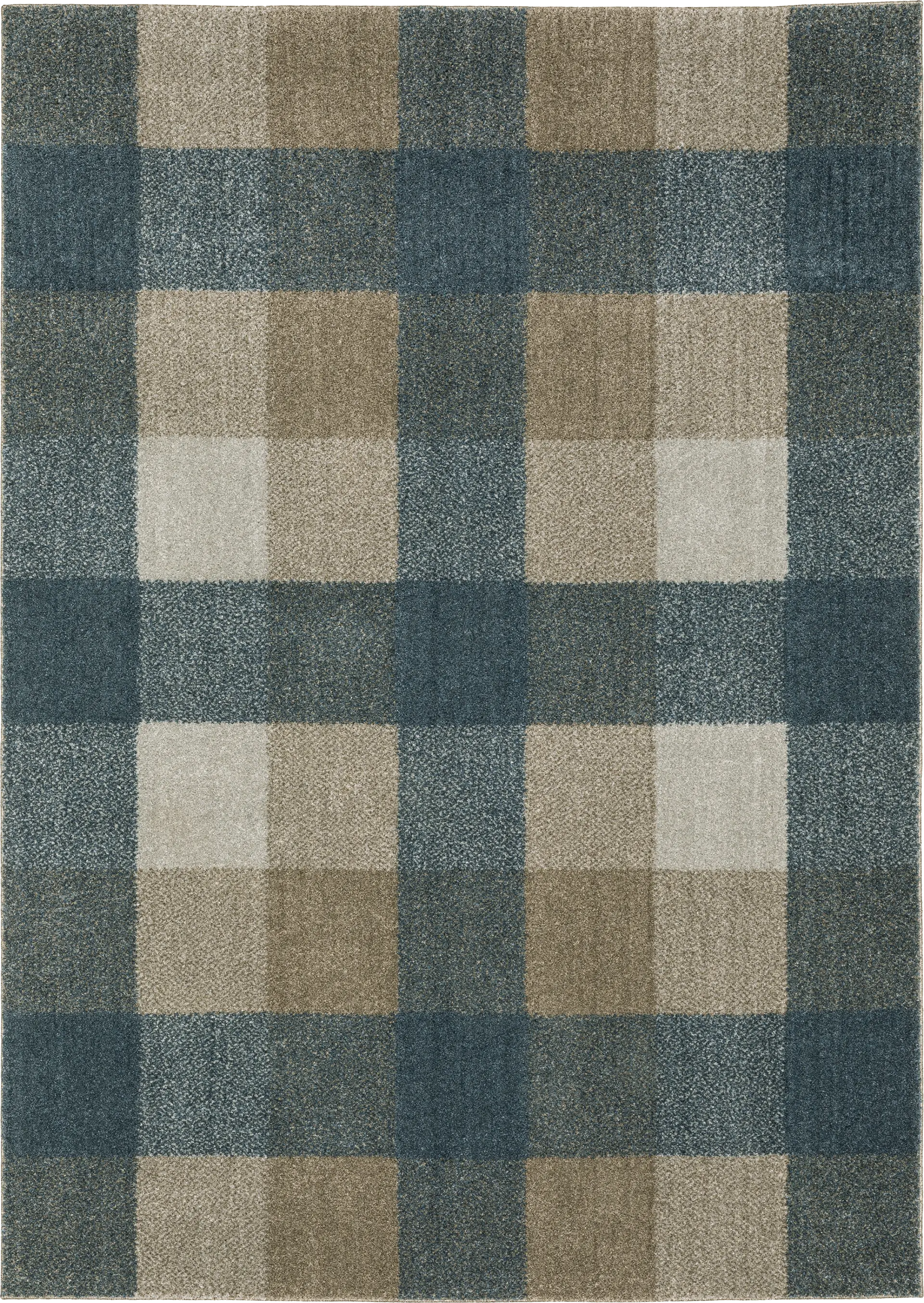 Kids Playful Plaid Gray 7'10 x 10'10 Rug