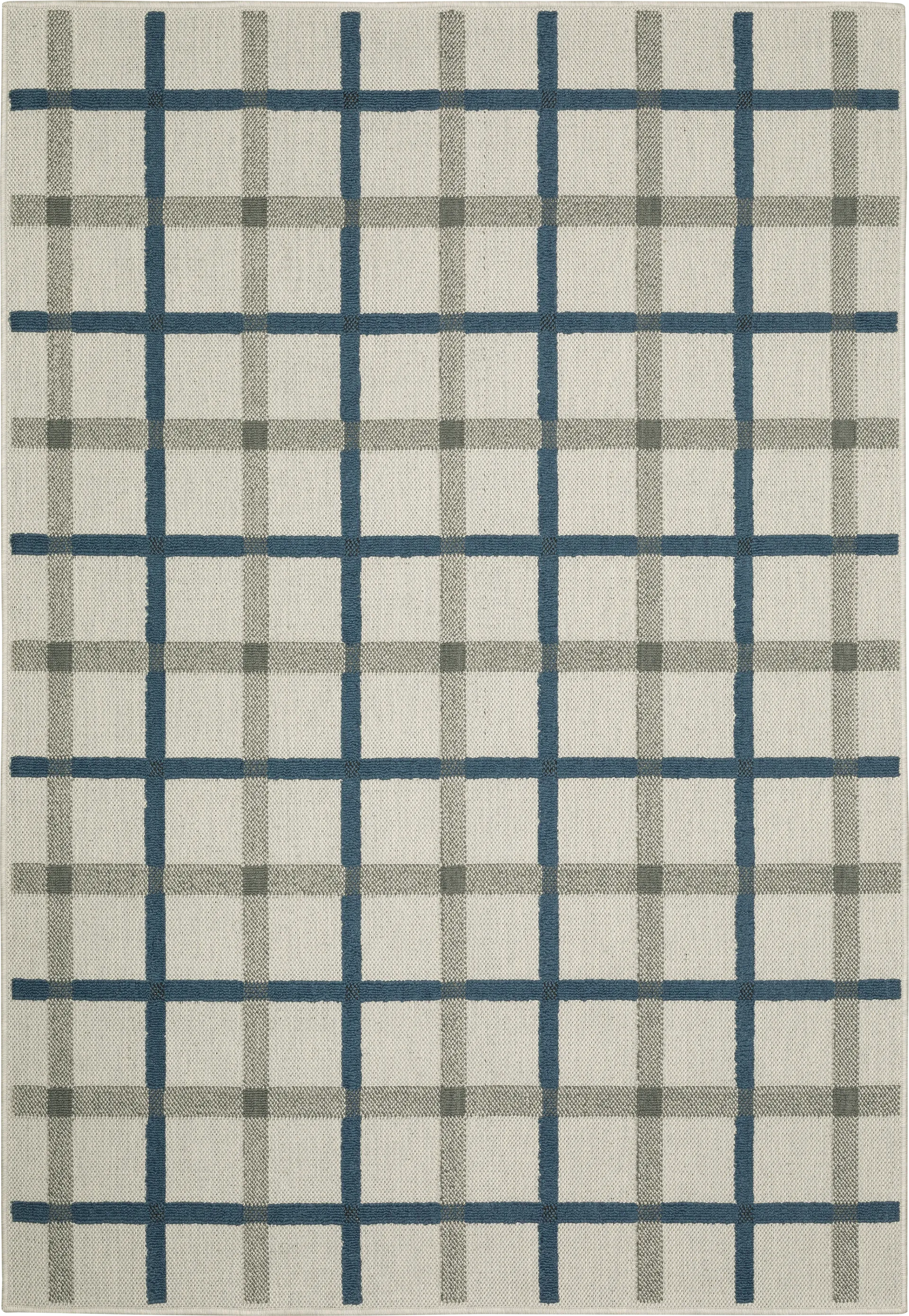 Kids Baby Boo Stripe Beige 5'3 x 7'3 Rug - Image 1
