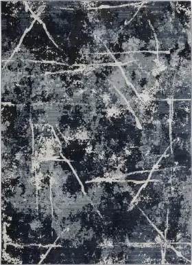 Kids Splash Paint Blue 7'10 x 10'10 Rug