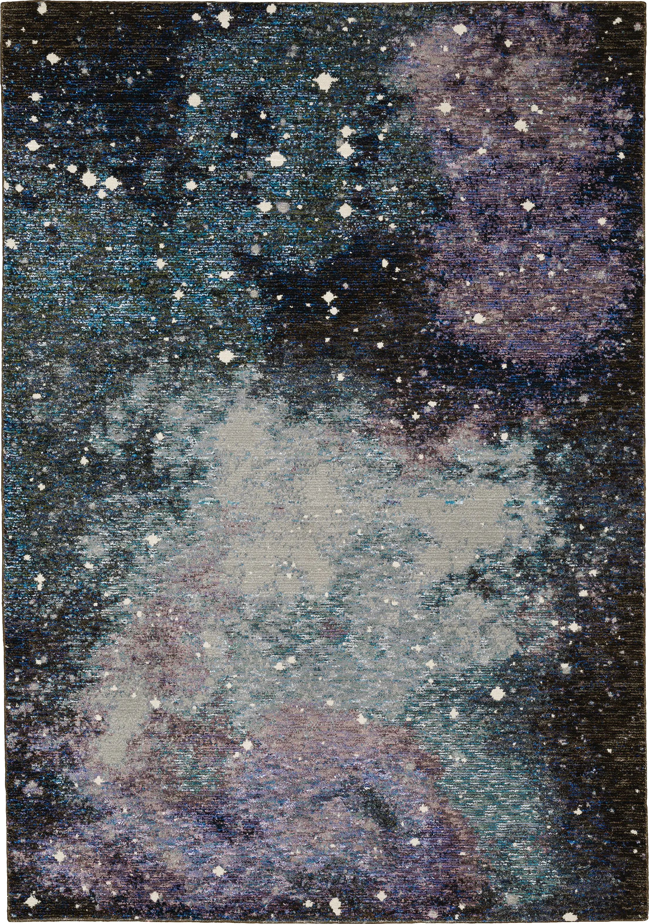 Kids Astro Flair Black 5'3 x 7'3 Rug - Thumbnail - Image 1
