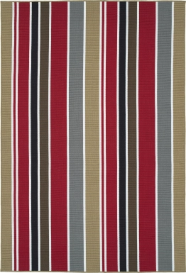 Kids Lathan Red 4' x 6' Rug