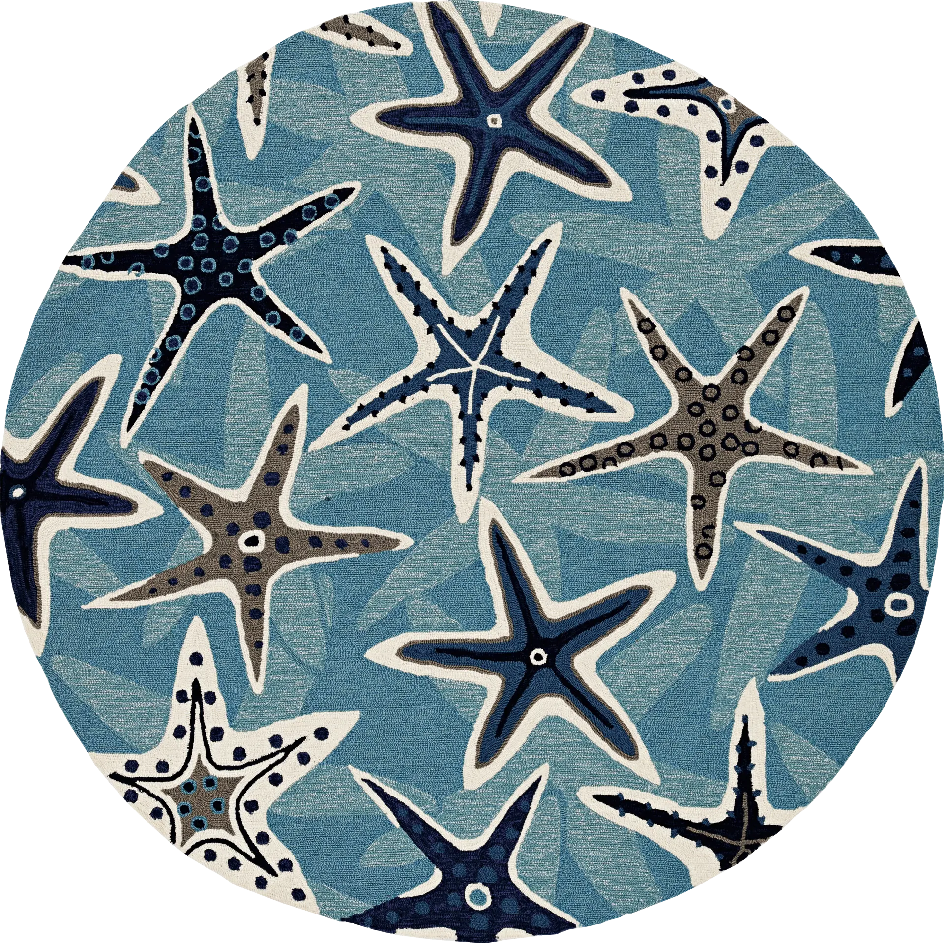 Kids Jaelyn Blue 8' Round Rug