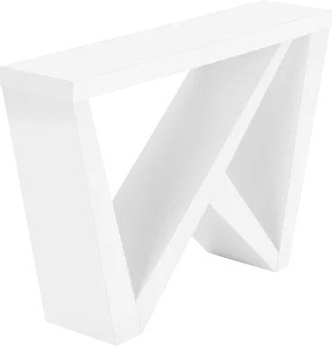 Ambermist White Console Table