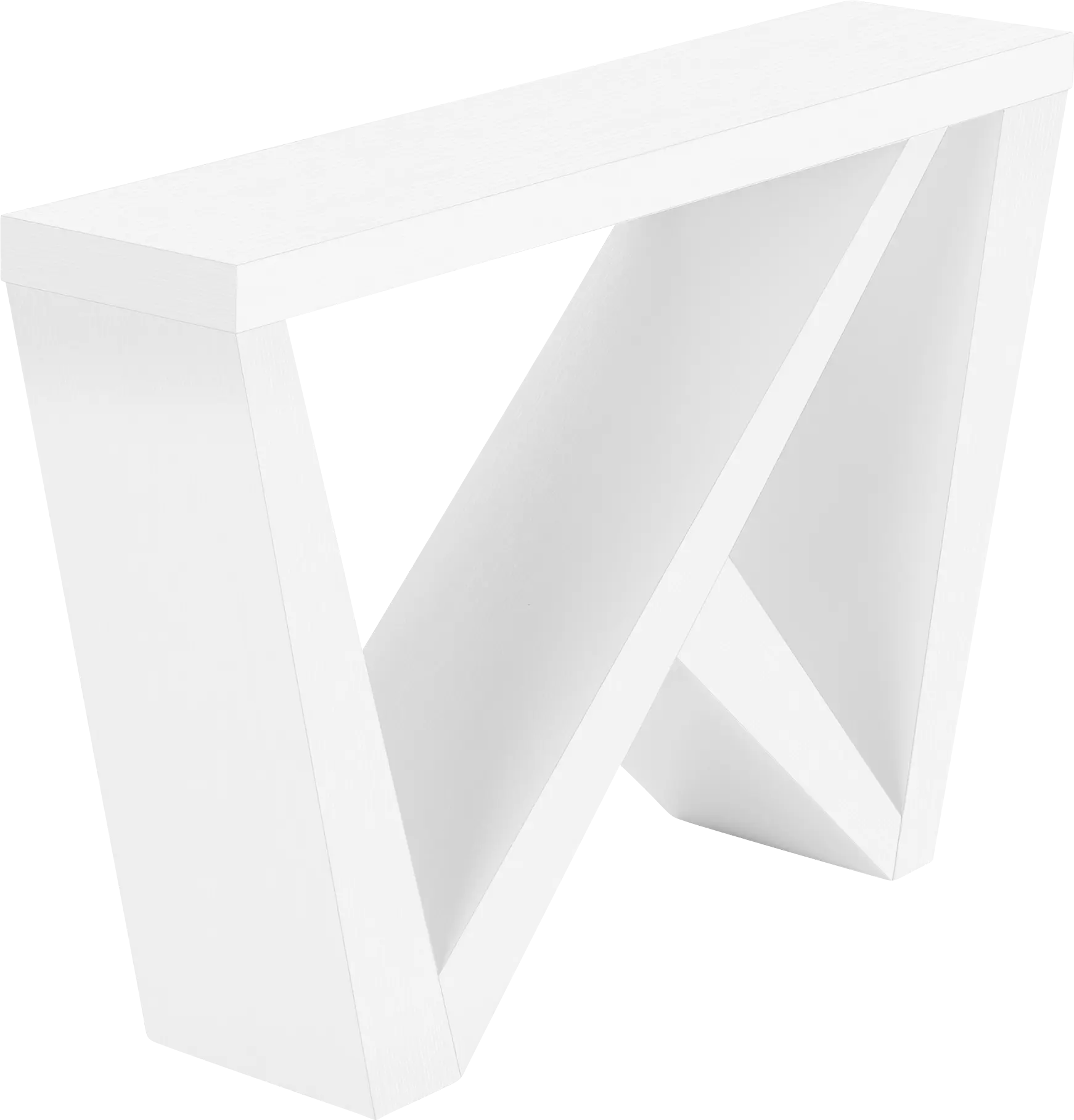 Ambermist White Console Table