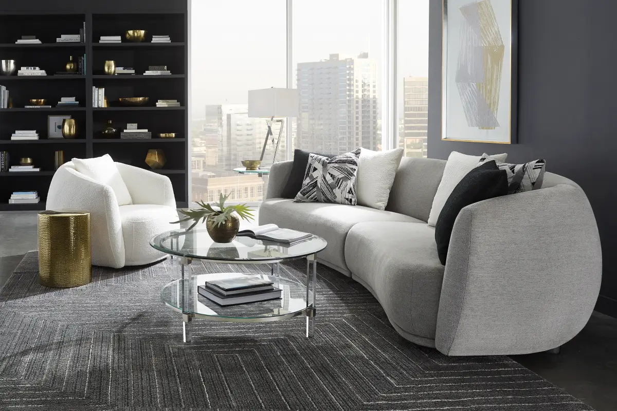 Soho Avenue Gray 2 Pc Sectional