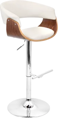 Vintage Mod Cream Adjustable Barstool