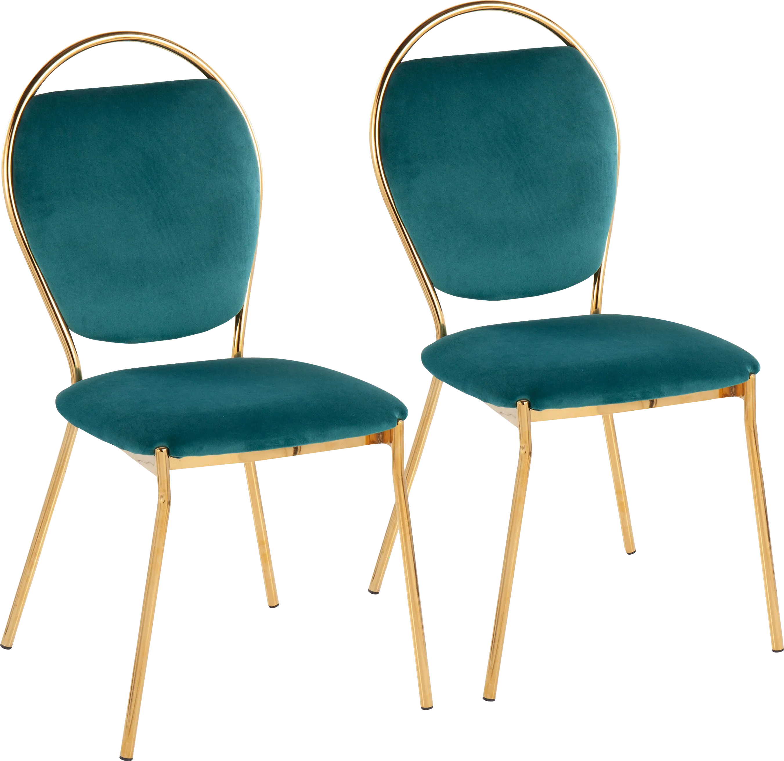 Trafalger Green Side Chair, set of 2 - Thumbnail - Image 1