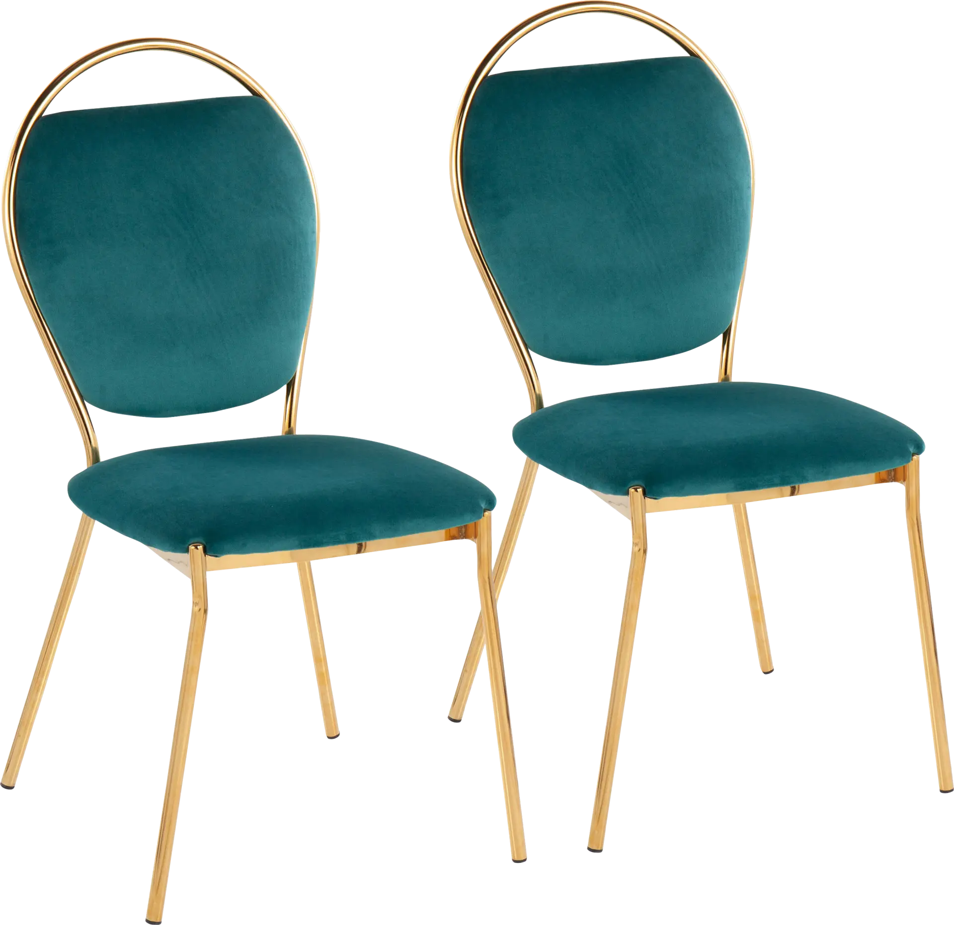 Trafalger Green Side Chair, set of 2