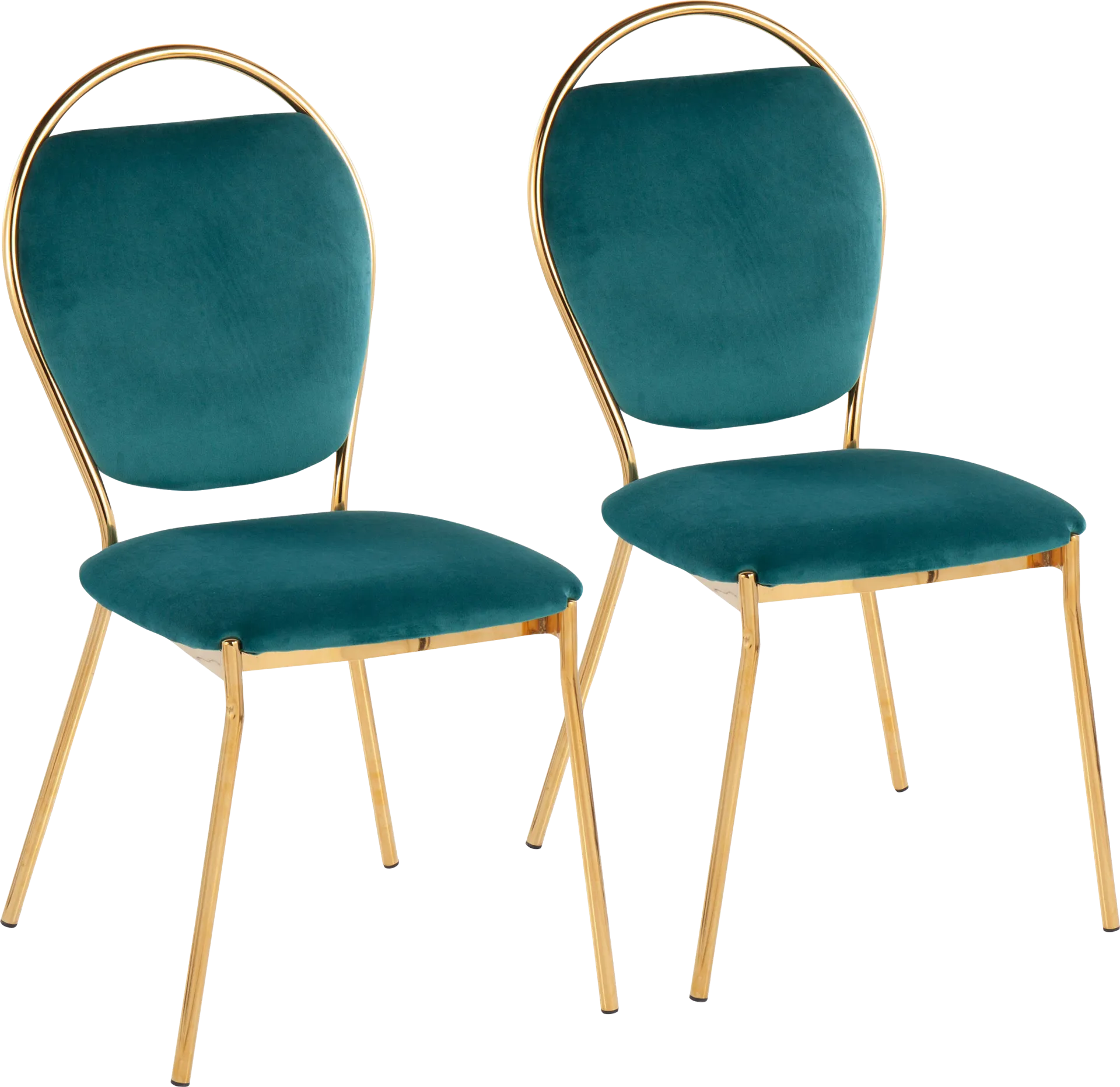Trafalger Green Side Chair, set of 2 - Image 1