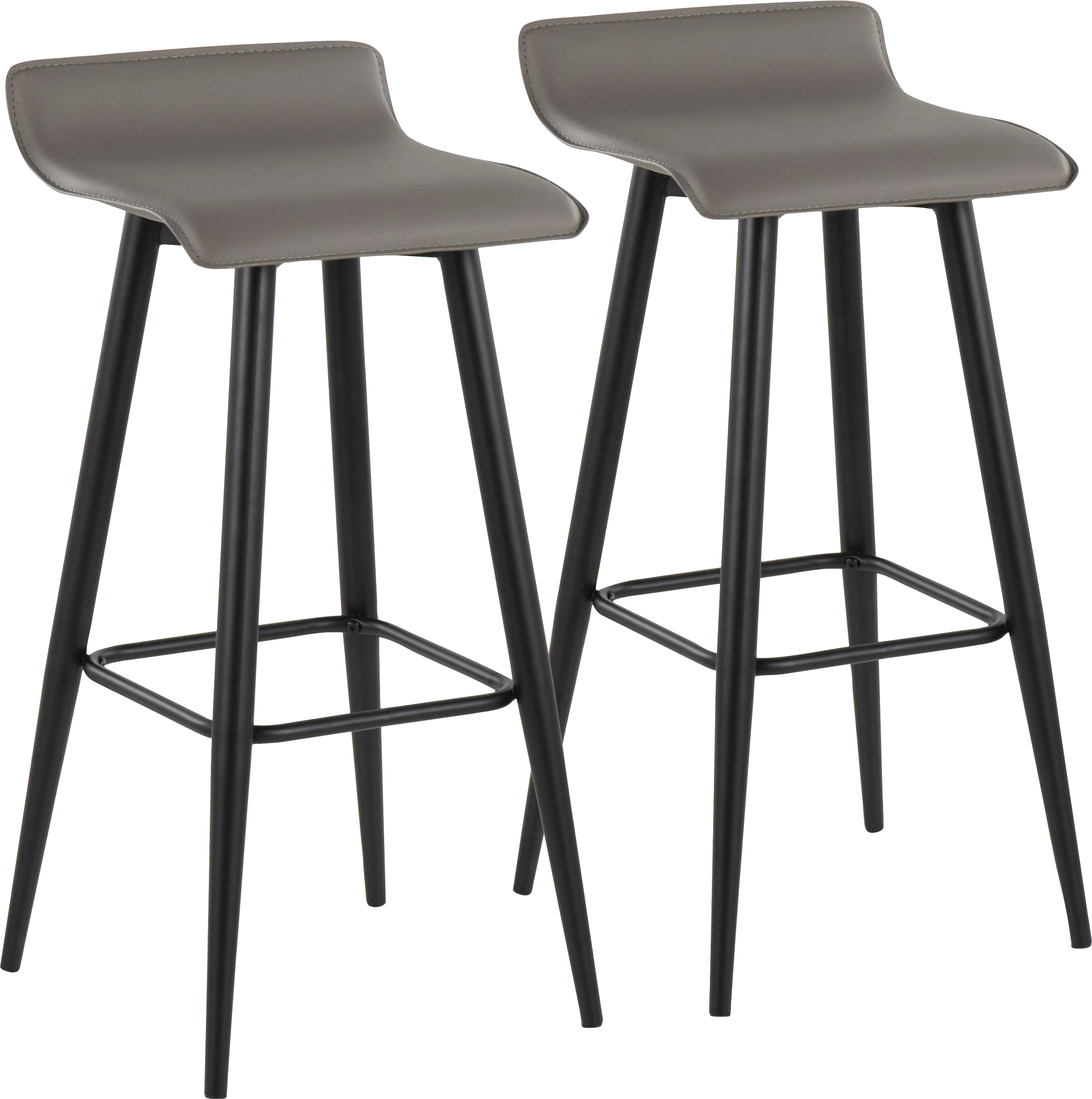 Walhill Gray Barstool, Set of 2 - Thumbnail - Image 1