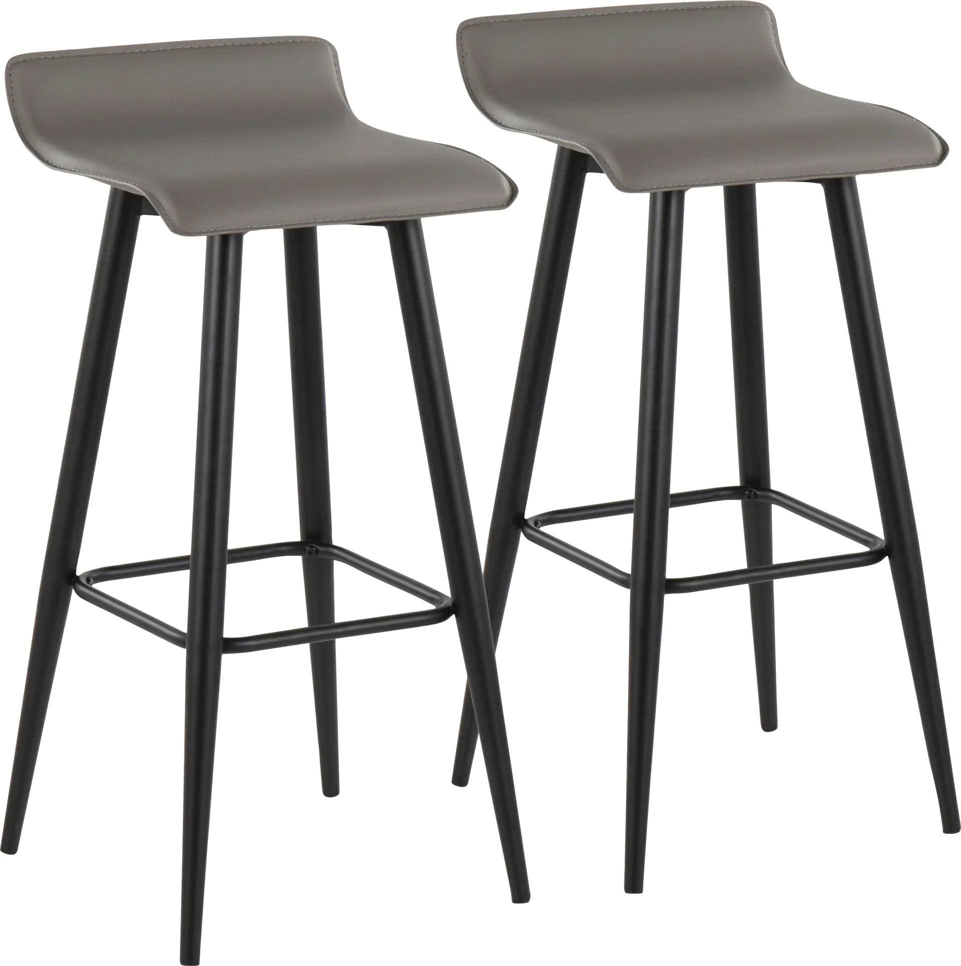 Walhill Gray Barstool, Set of 2