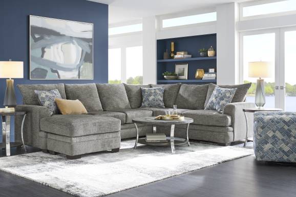 Copley Court Pewter 2 Pc Sectional