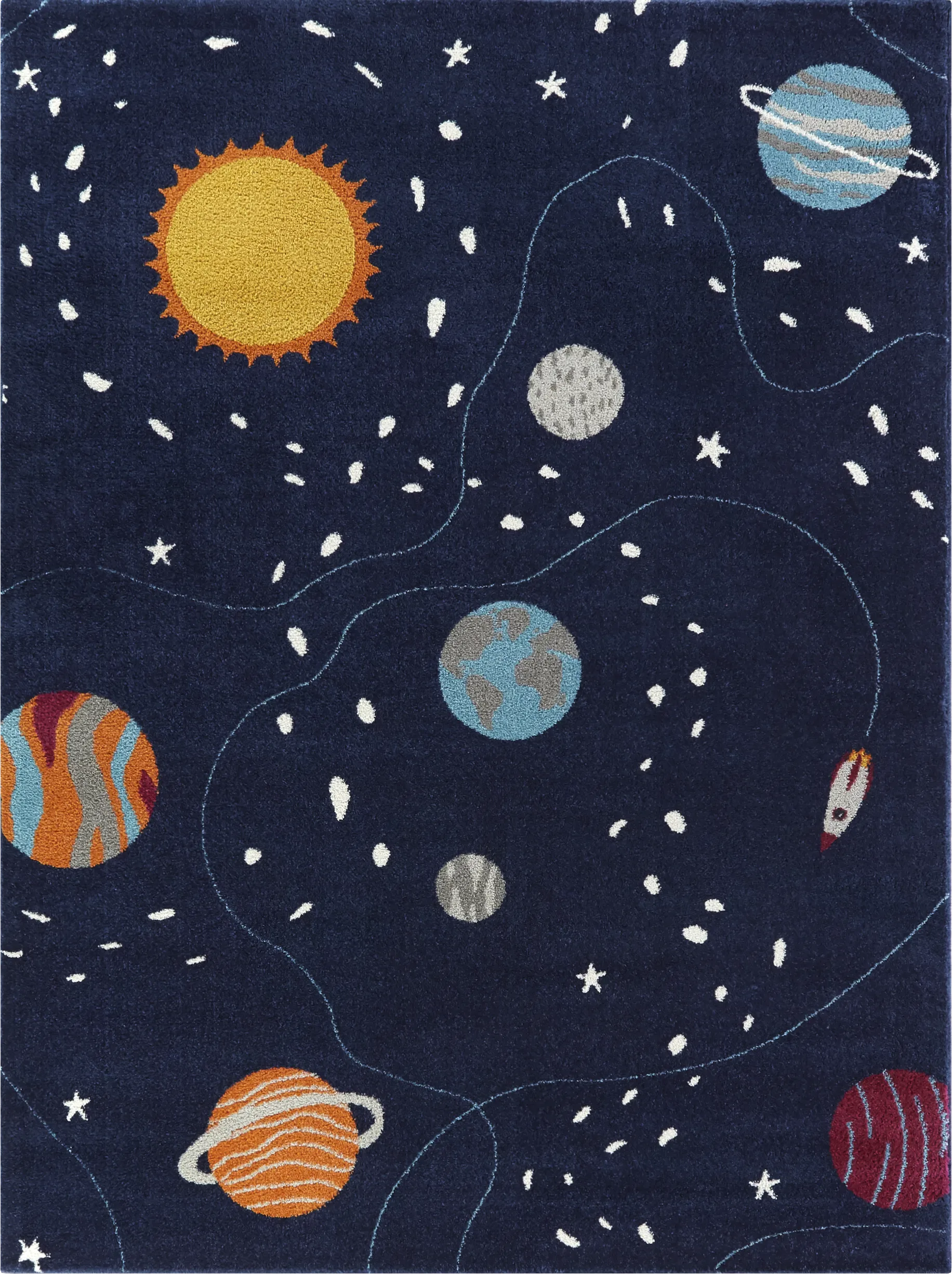 Kids Cosmo Cutie Navy 3'11 x 5'7 Rug - Image 1