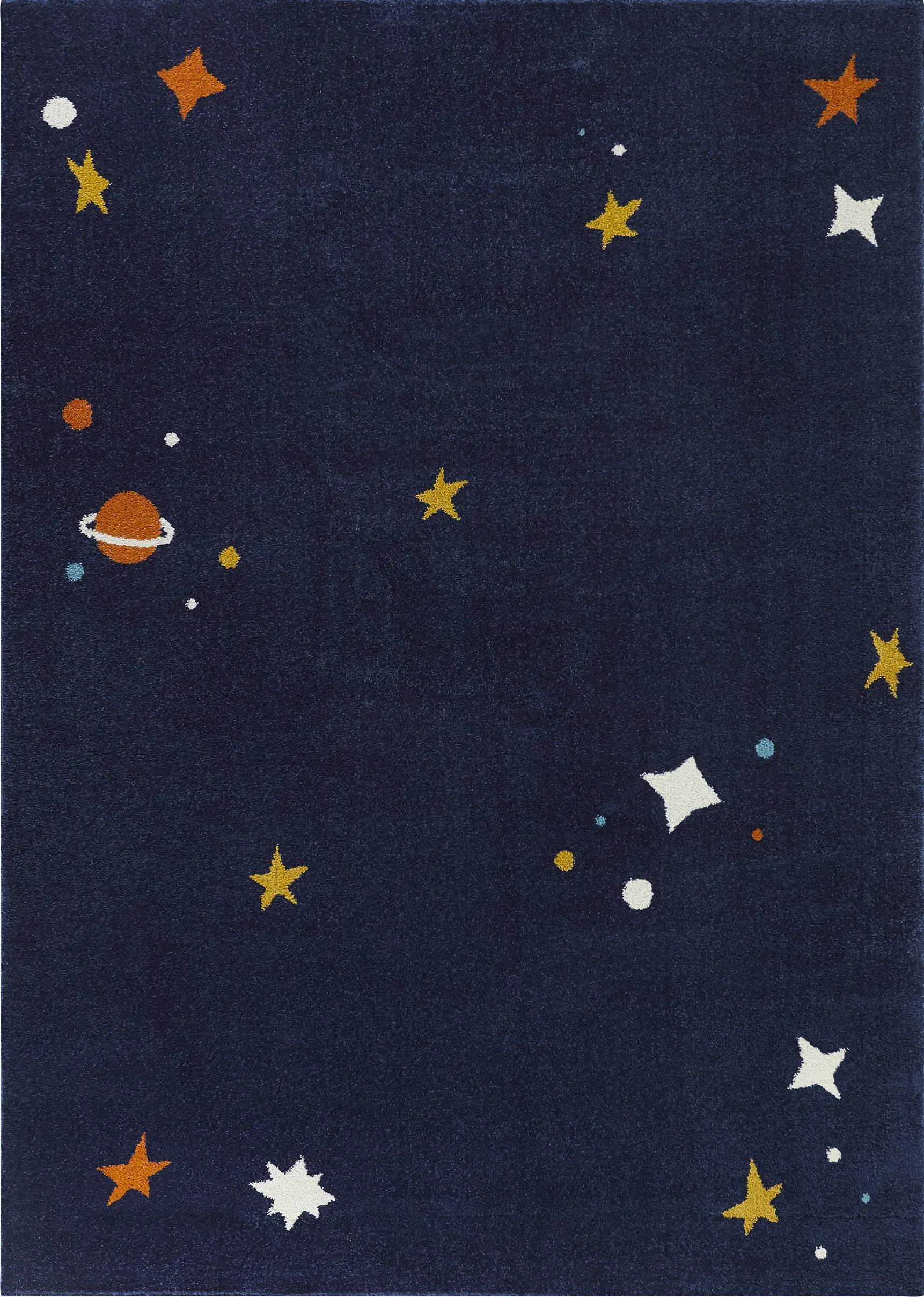 Kids Twinkly Night Navy 5'3 x 7' Rug - Image 1