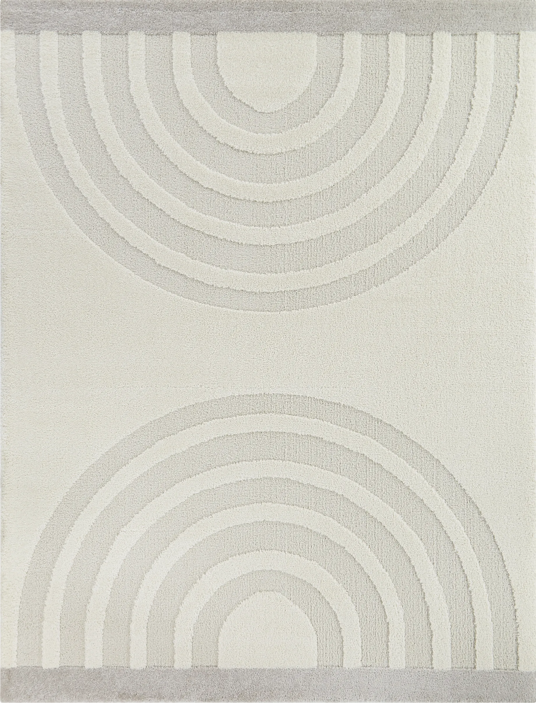 Kids Creamsicle Rainbow Cream 5'3 x 7' Rug - Image 1