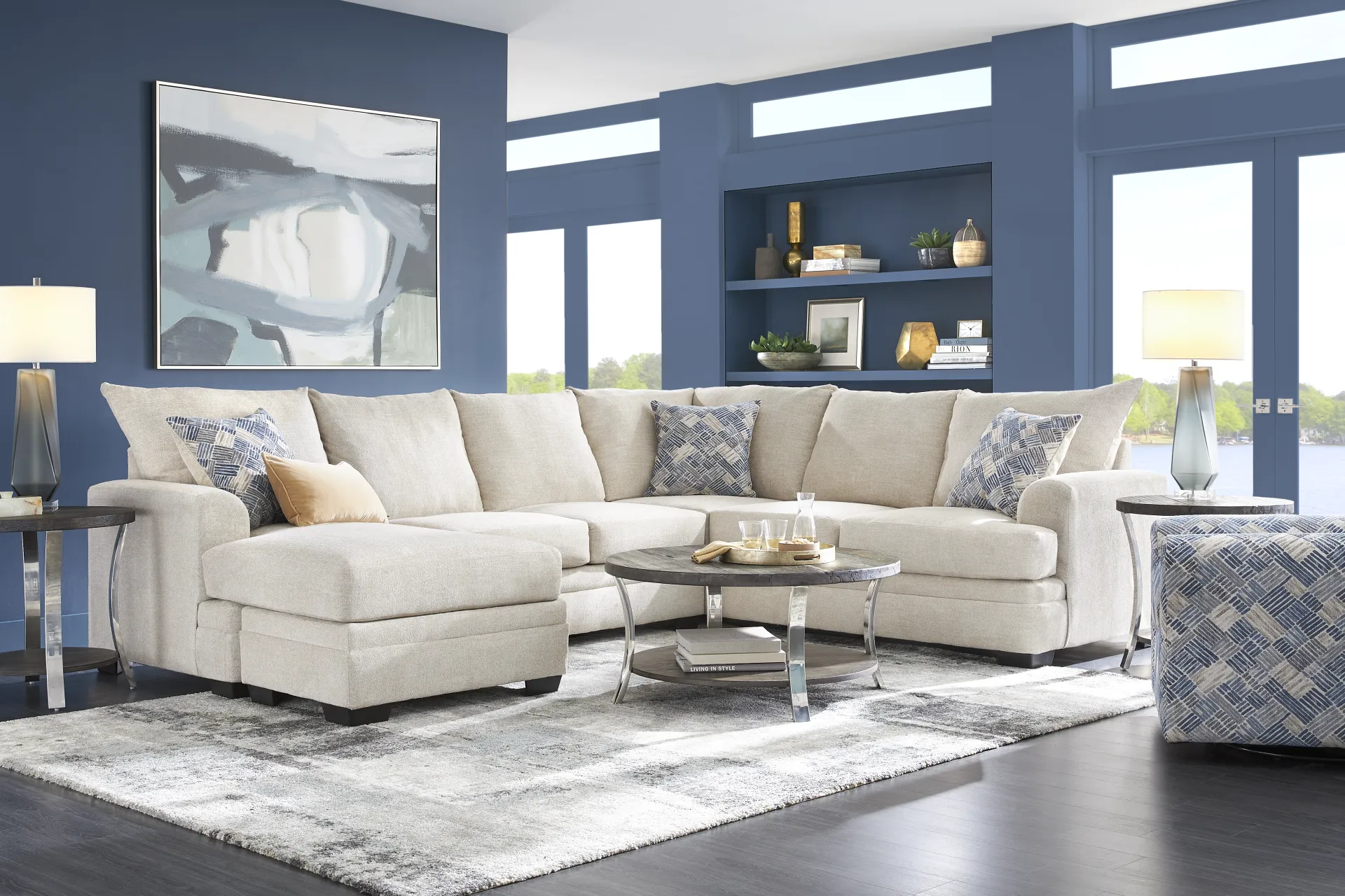 Copley Court Parchment 2 Pc Sectional - Image 1