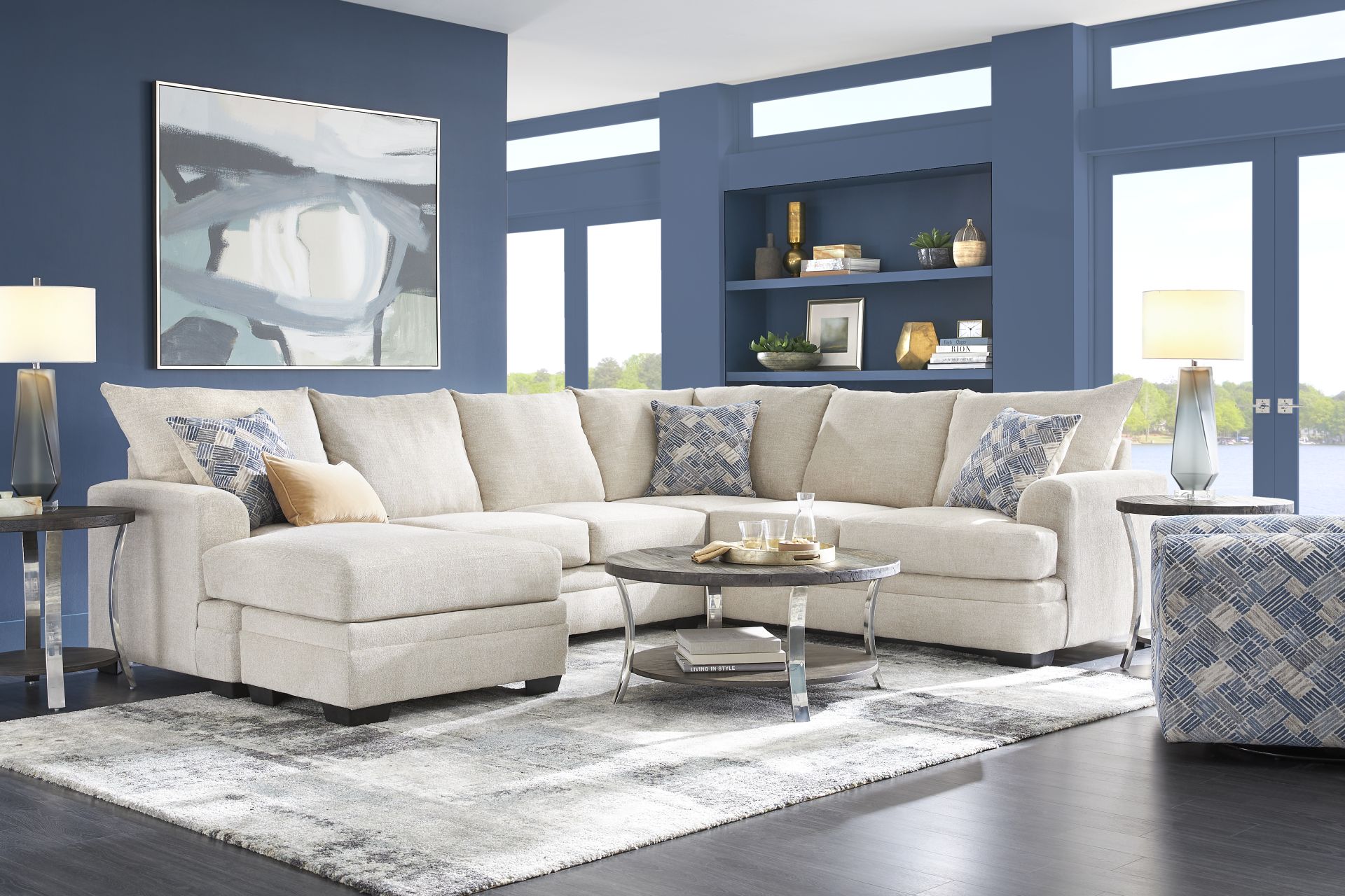 Copley Court Parchment 2 Pc Sectional - Image 2