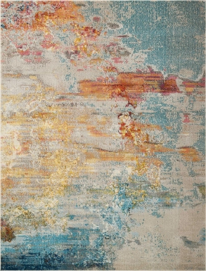 Stormy Skies Blue 5'3 x7'3 Rug