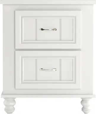Kids Cottage Colors White Nightstand