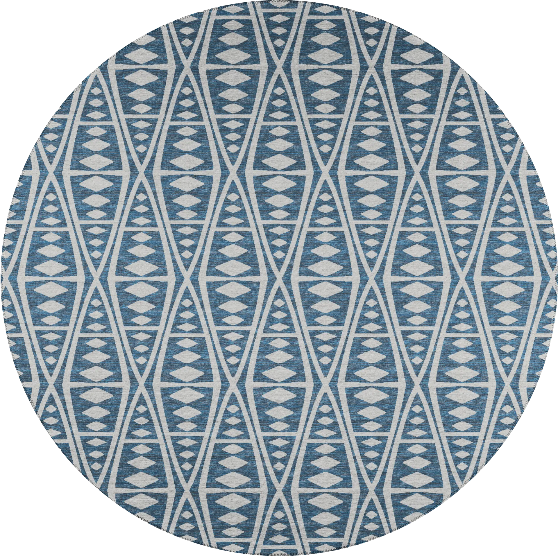 Richfield Blue 10' Round Indoor/Outdoor Rug