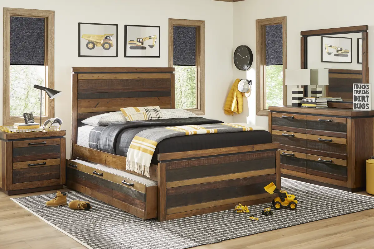 Kids Westover Hills Jr Brown Full Panel Bedroom