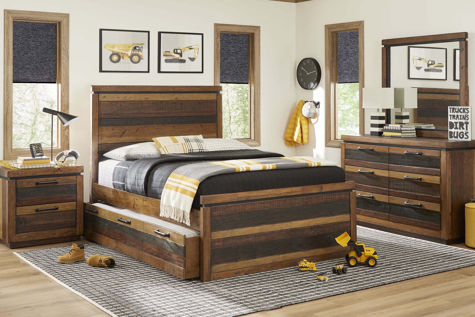 Kids Westover Hills Jr. Brown Full Panel Bedroom - Image 1