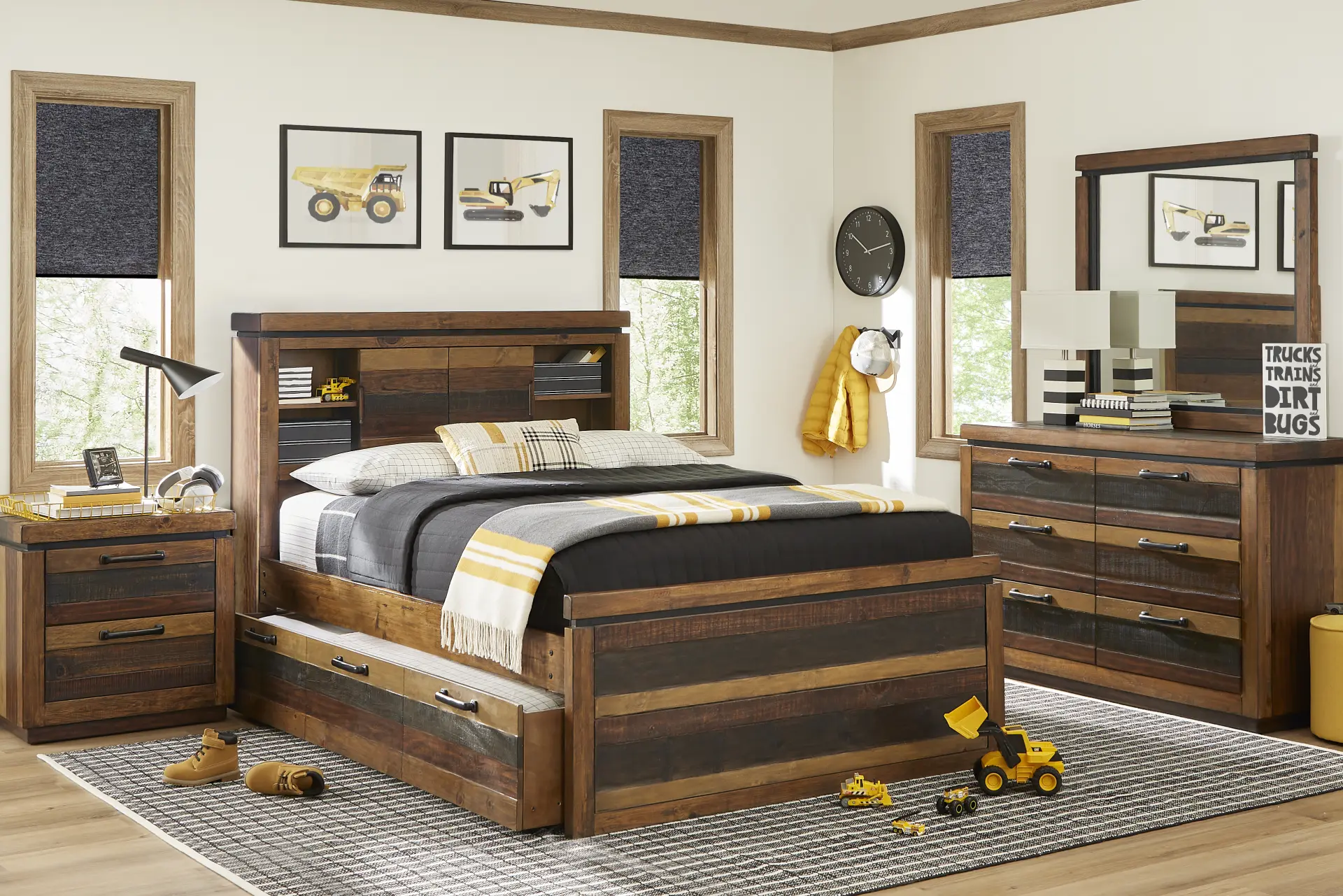 Kids Westover Hills Jr Brown Full Bookcase Bedroom