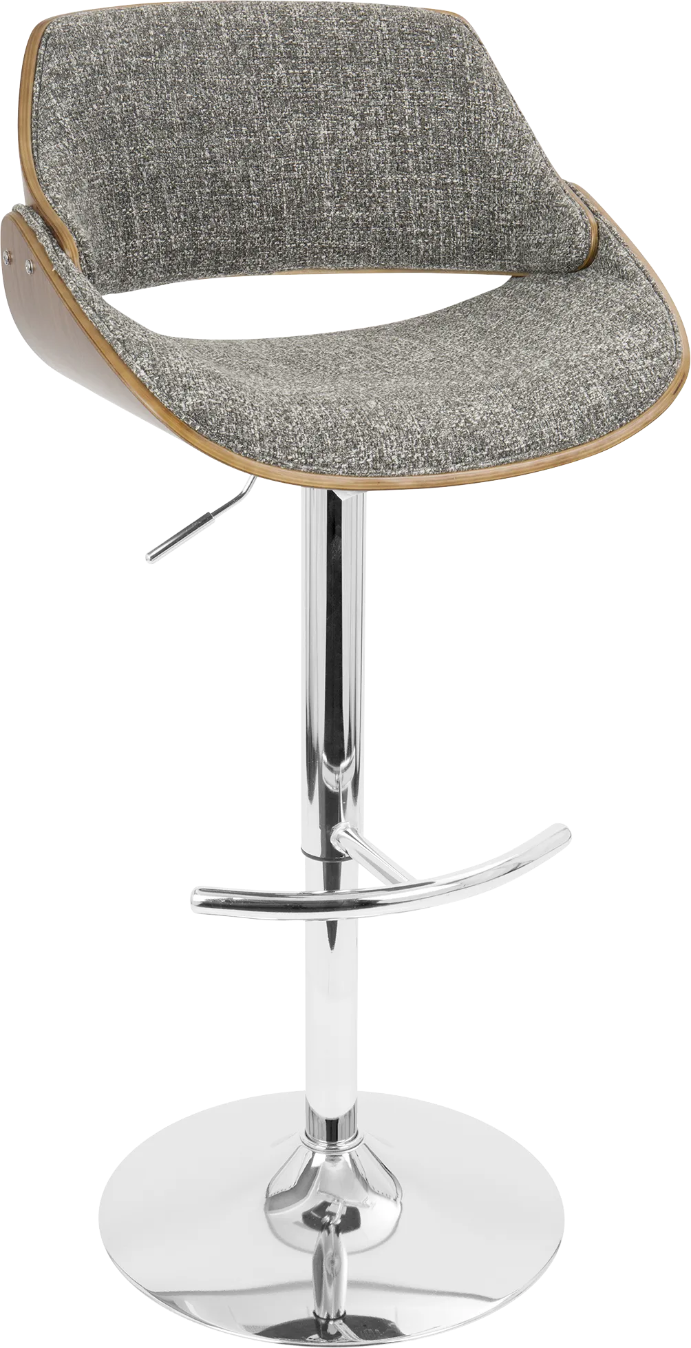 Fabrizzi Gray Barstool - Thumbnail - Image 1