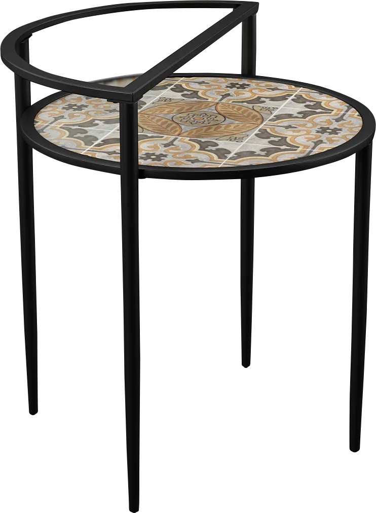 Outdoor Kennilworth Black Accent Table - Thumbnail - Image 1