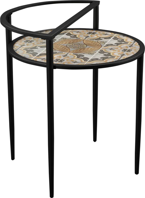 Outdoor Kennilworth Black Accent Table