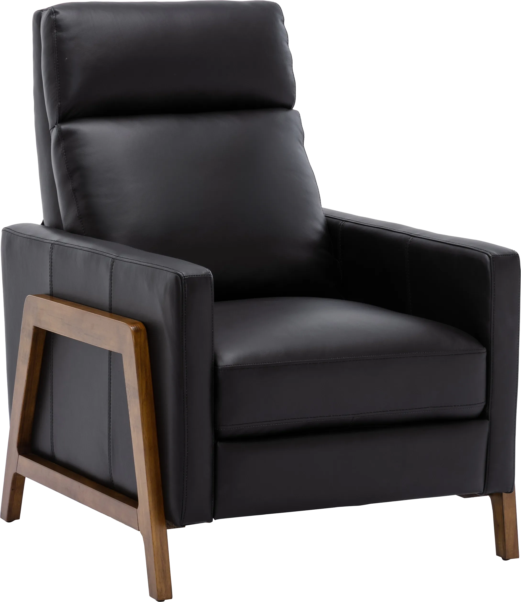 Doyers II Black Push Back Recliner - Thumbnail - Image 1