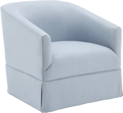 Carmick Blue Swivel Chair