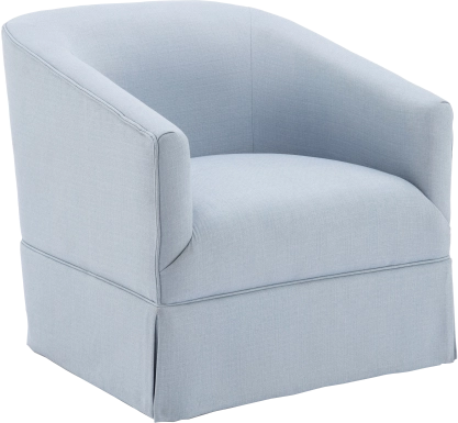 Carmick Blue Swivel Chair