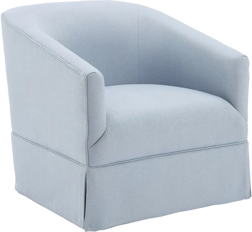 Carmick Blue Swivel Chair