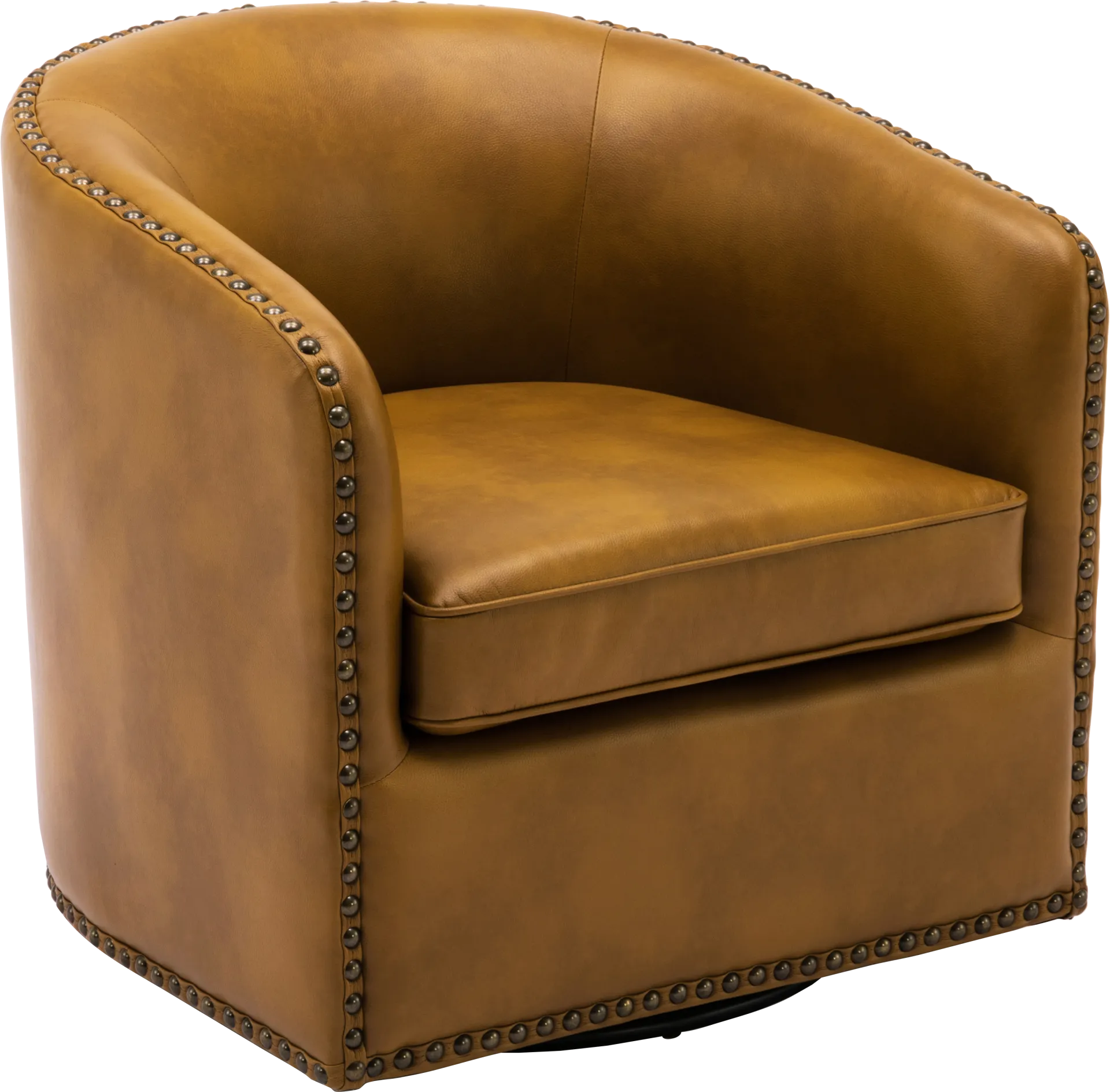Colapissa Brown Swivel Arm Chair - Image 1