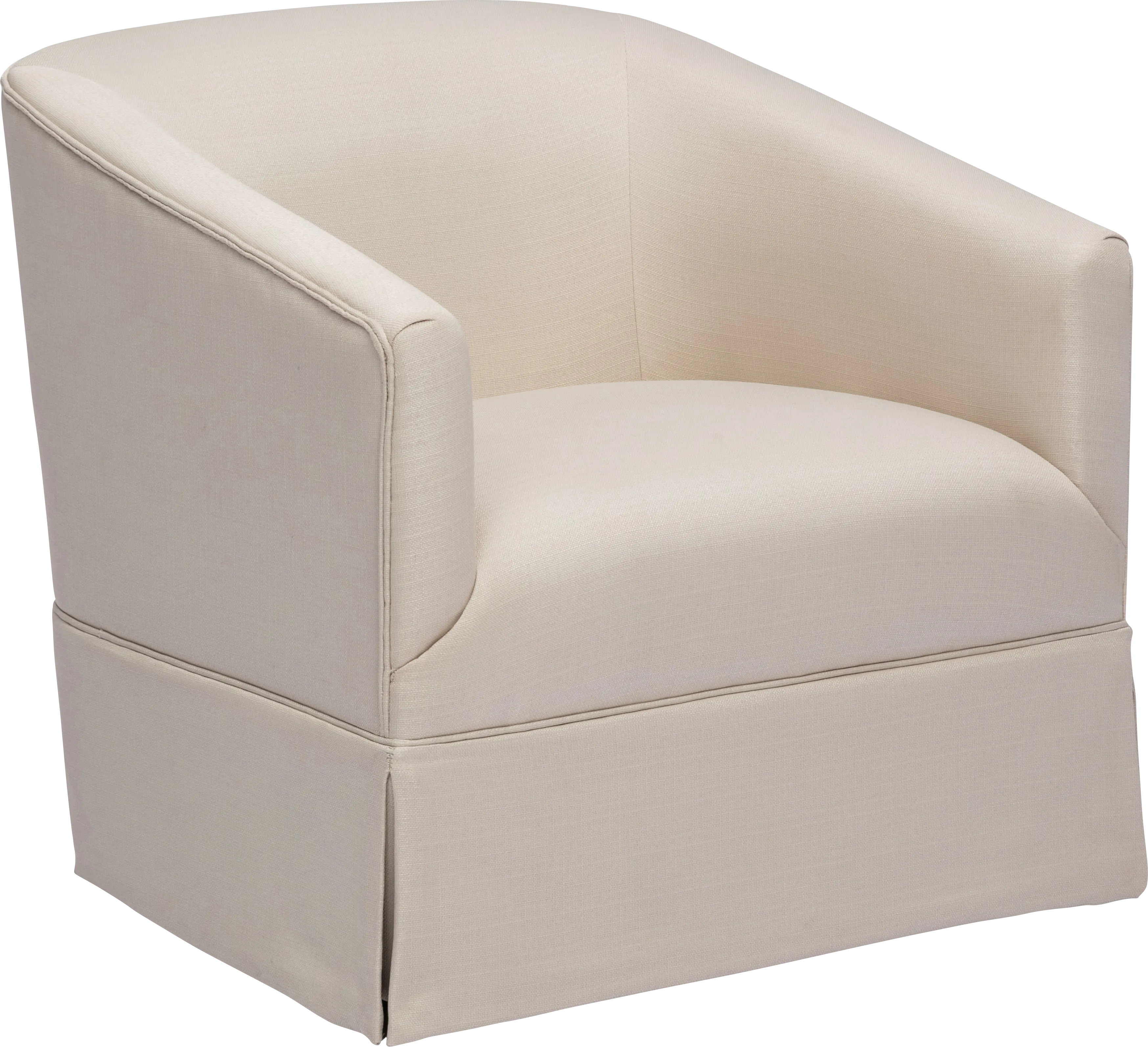 Carmick Beige Swivel Chair - Thumbnail - Image 1