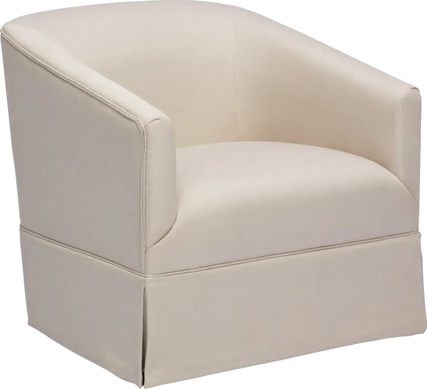 Carmick Beige Swivel Chair