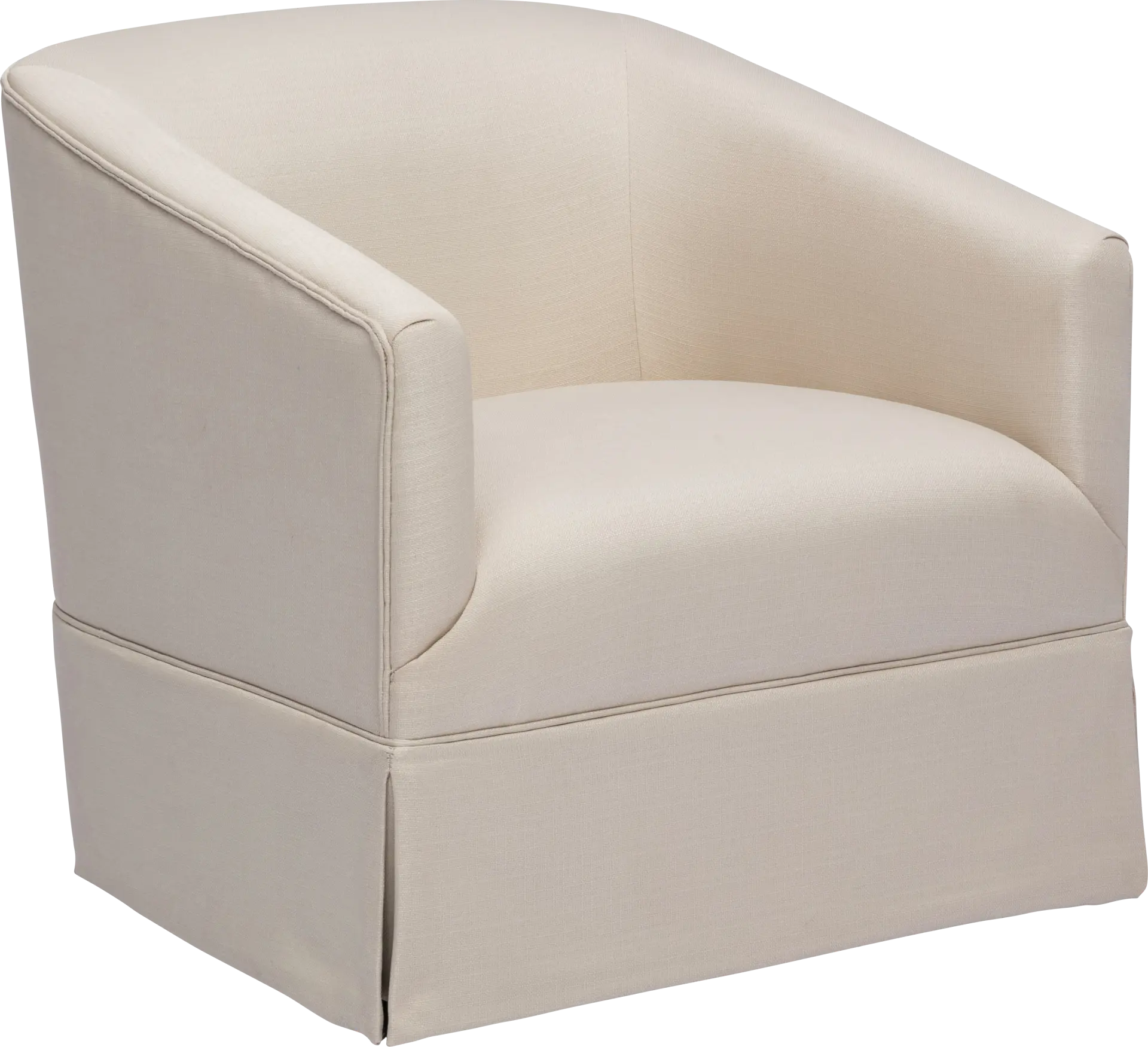 Carmick Beige Swivel Chair