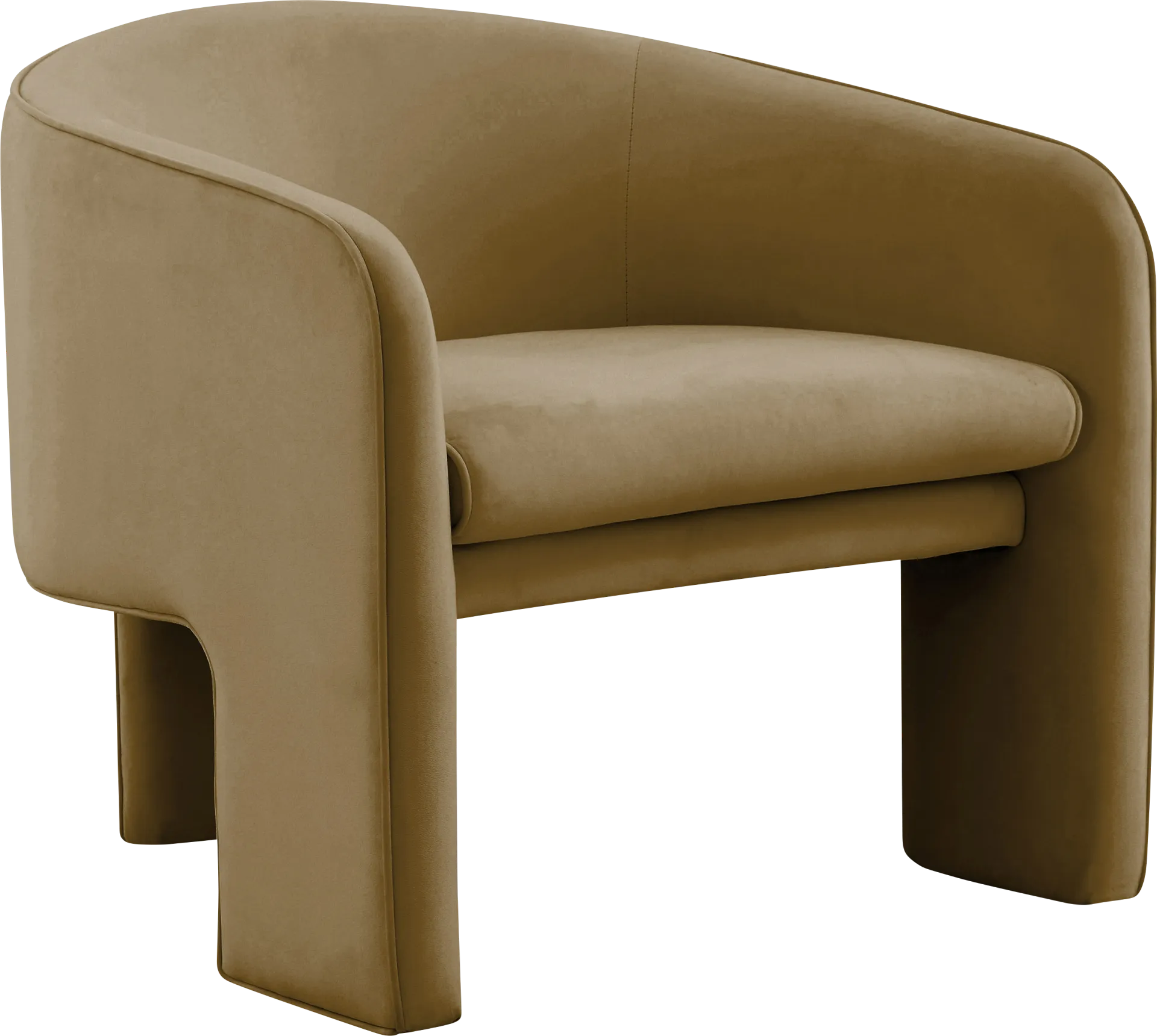Carmain Cognac Accent Chair - Image 1