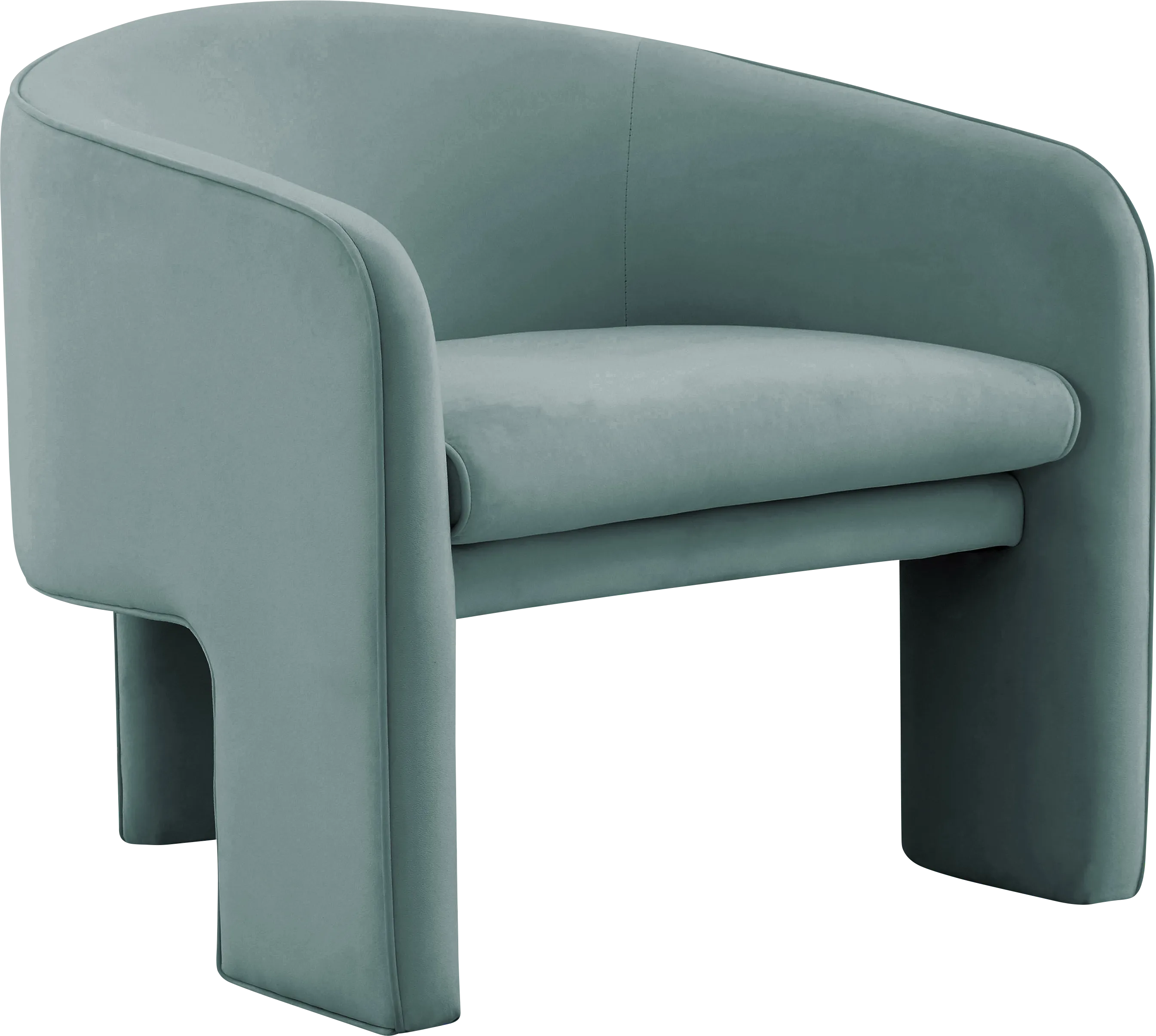 Carmain Sea Blue Accent Chair - Thumbnail - Image 1
