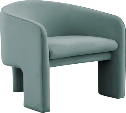 Carmain Sea Blue Accent Chair