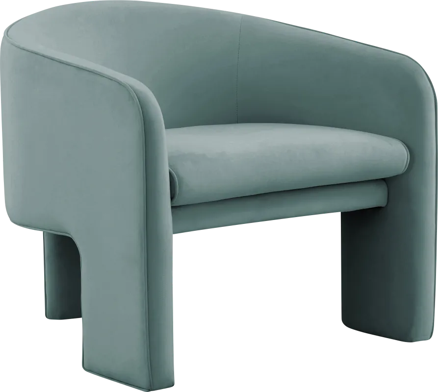 Carmain Sea Blue Accent Chair