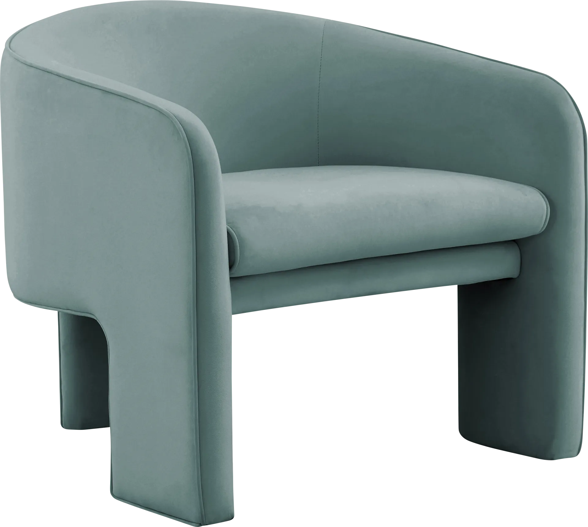 Carmain Sea Blue Accent Chair - Image 1