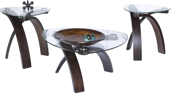 Grant City Merlot 3 Pc Table Set