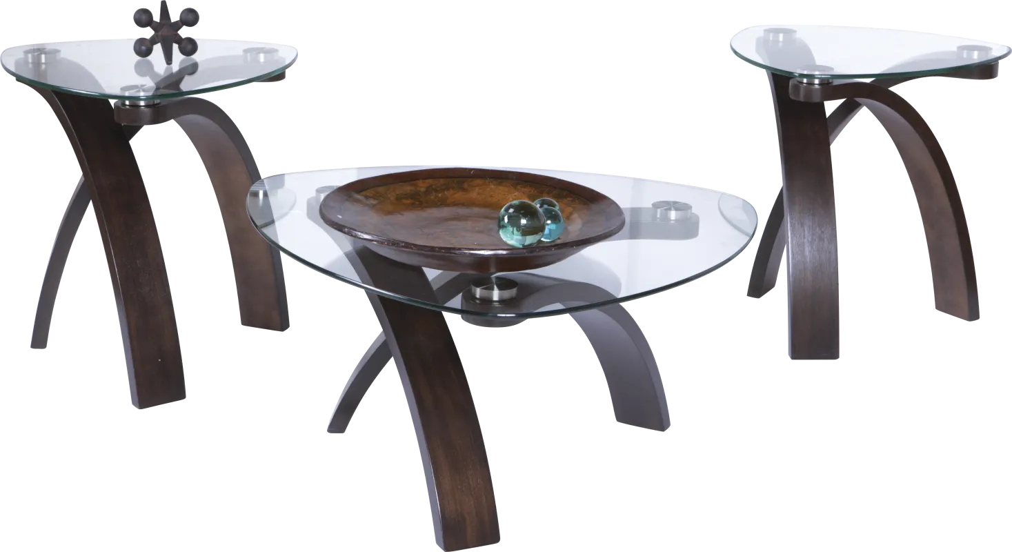 Grant City Merlot 3 Pc Table Set