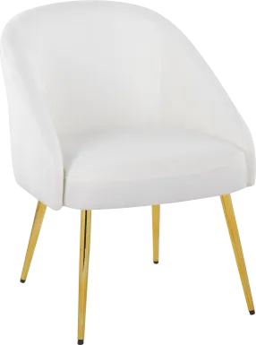 Yemassee White Accent Chair