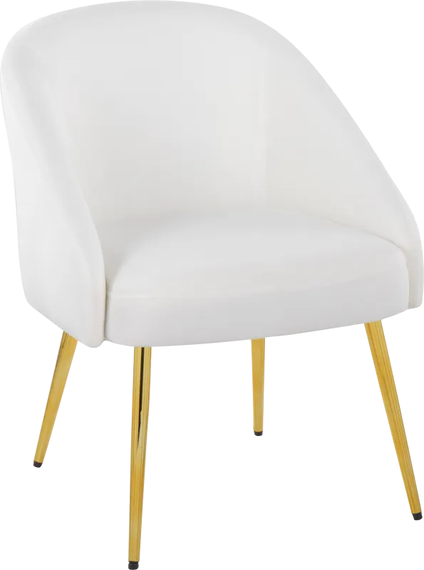Yemassee White Accent Chair