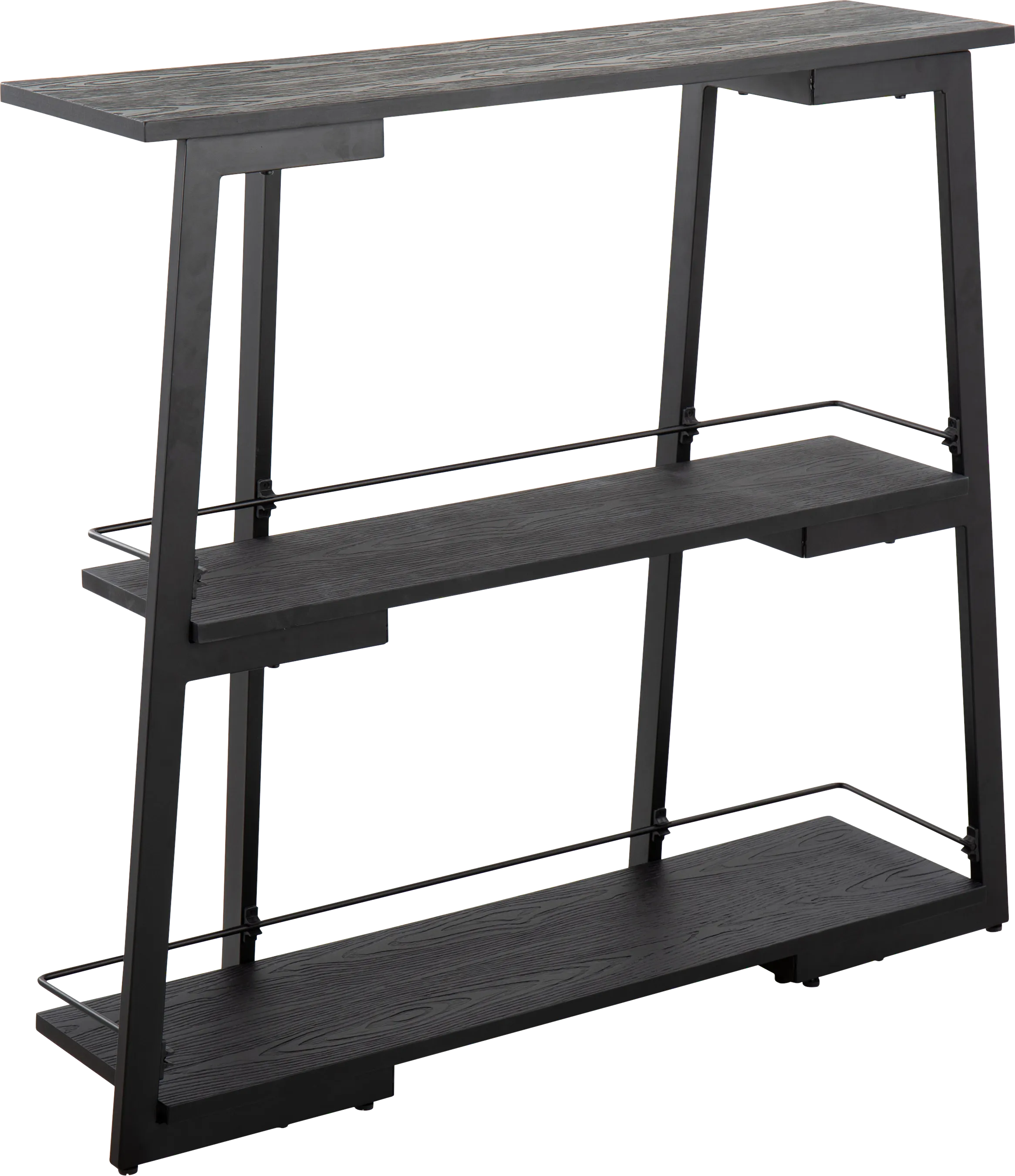 Helmken Black Bookcase - Thumbnail - Image 1