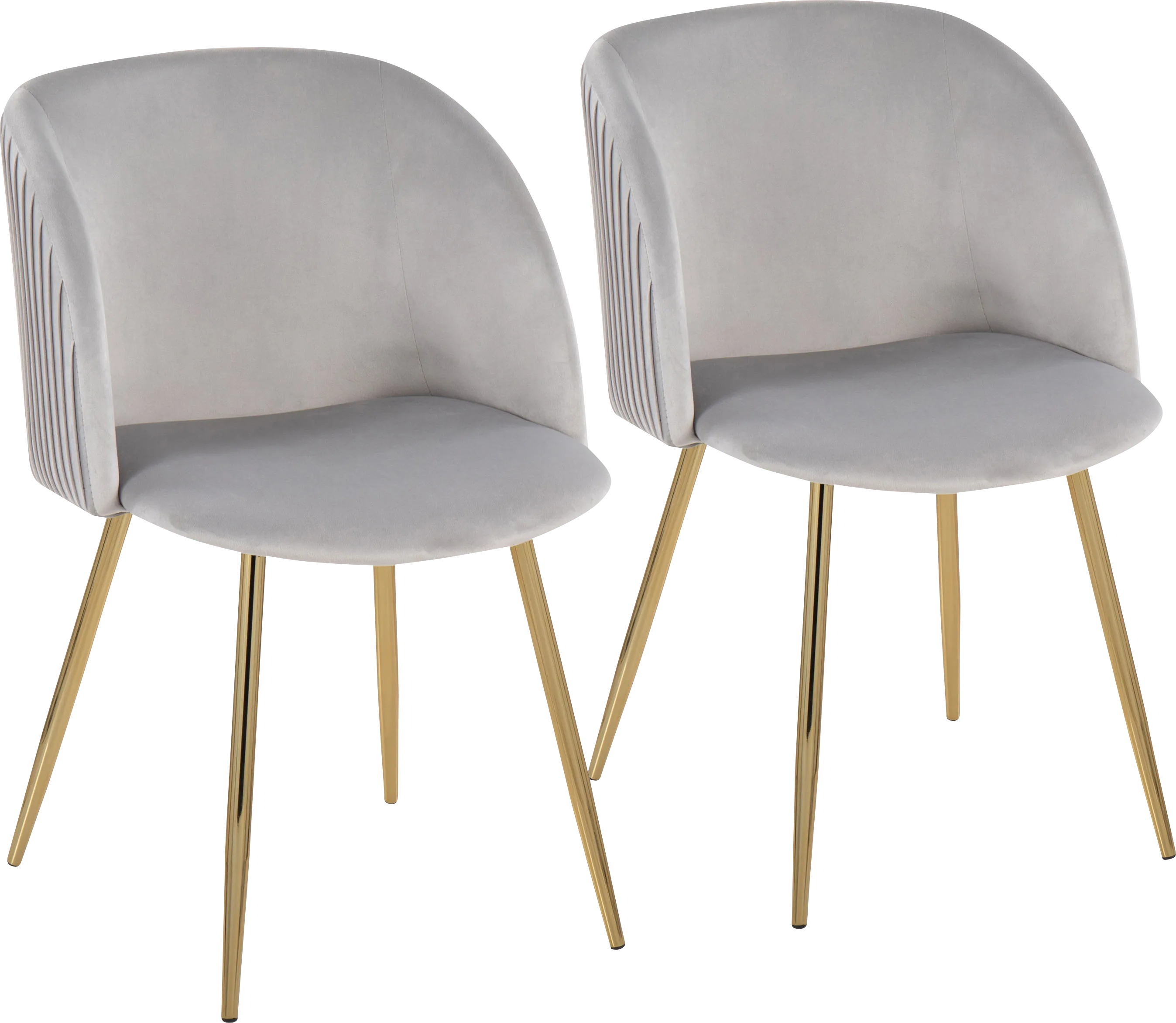 Sutlive I Silver Dining Chair Set of 2 - Thumbnail - Image 1