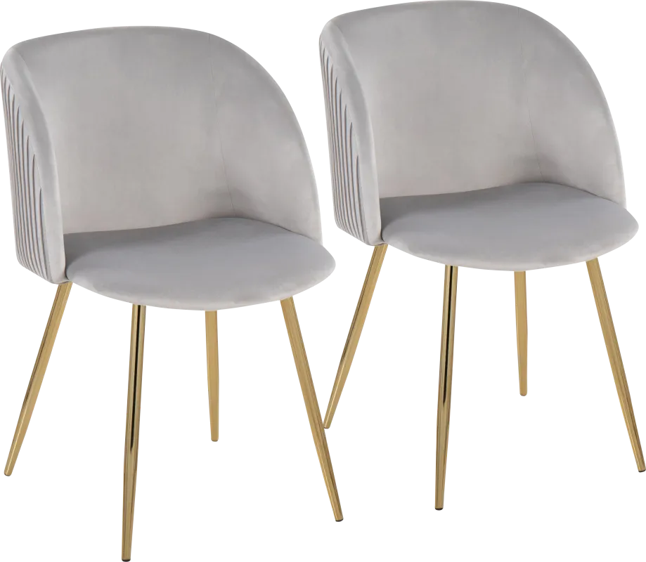 Sutlive I Silver Dining Chair Set of 2